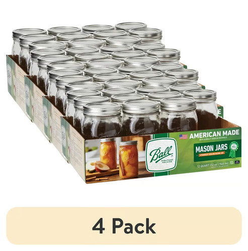 Ball wide mouth quart - (4, pack)